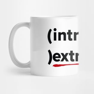 Extrovert Introvert Mug